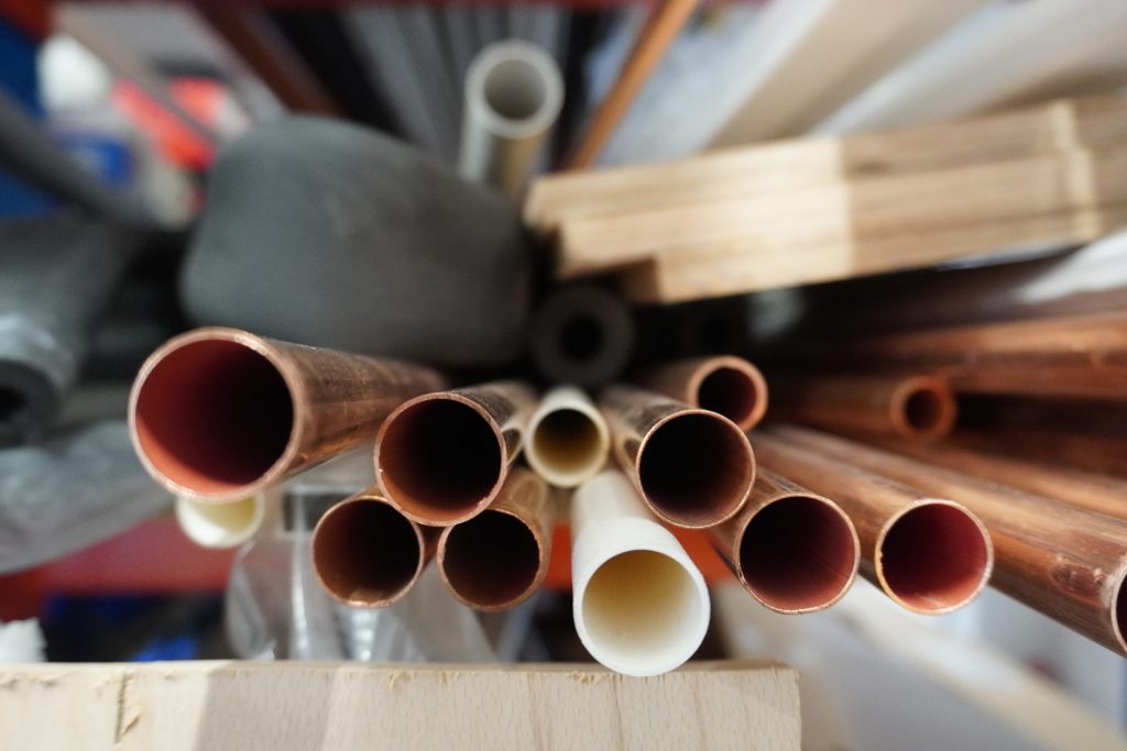 Close-up of plumbing equipment