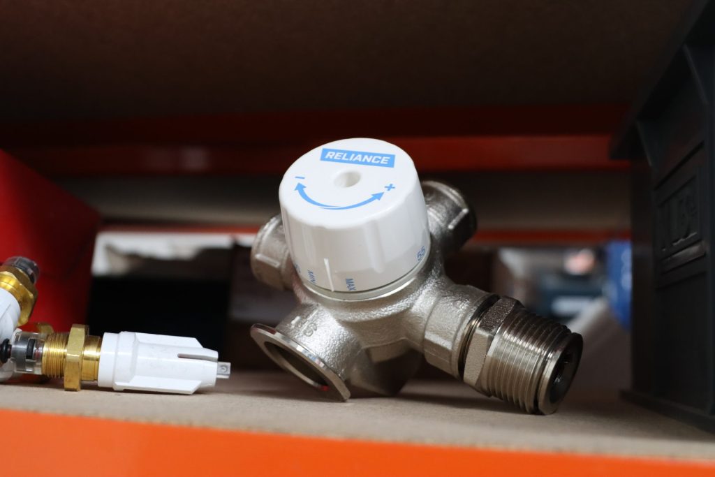 Close-up of plumbing equipment