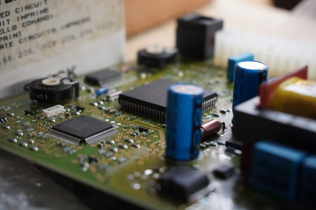 Close-up of electric circuit