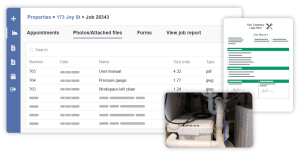 Photos and attached files property in customer portal