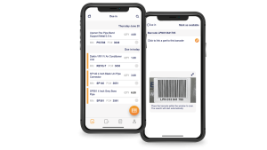 Mobile scanning function in inventory management feature