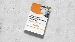 Commercial Generator Installation Proposal Template Cover